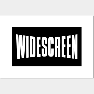 Widescreen logo (white) Posters and Art